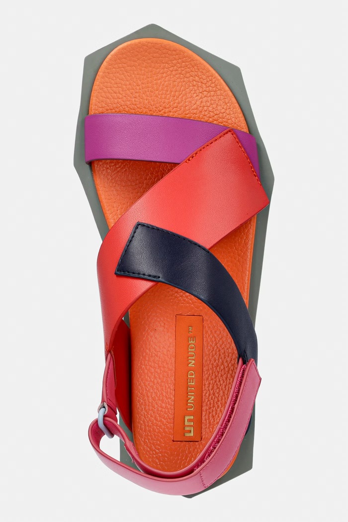 United Nude Σανδάλια επίπεδα Γυναικεία δερμάτινα Poly Straps Lo Unisex-L πολύχρωμο 1100297616