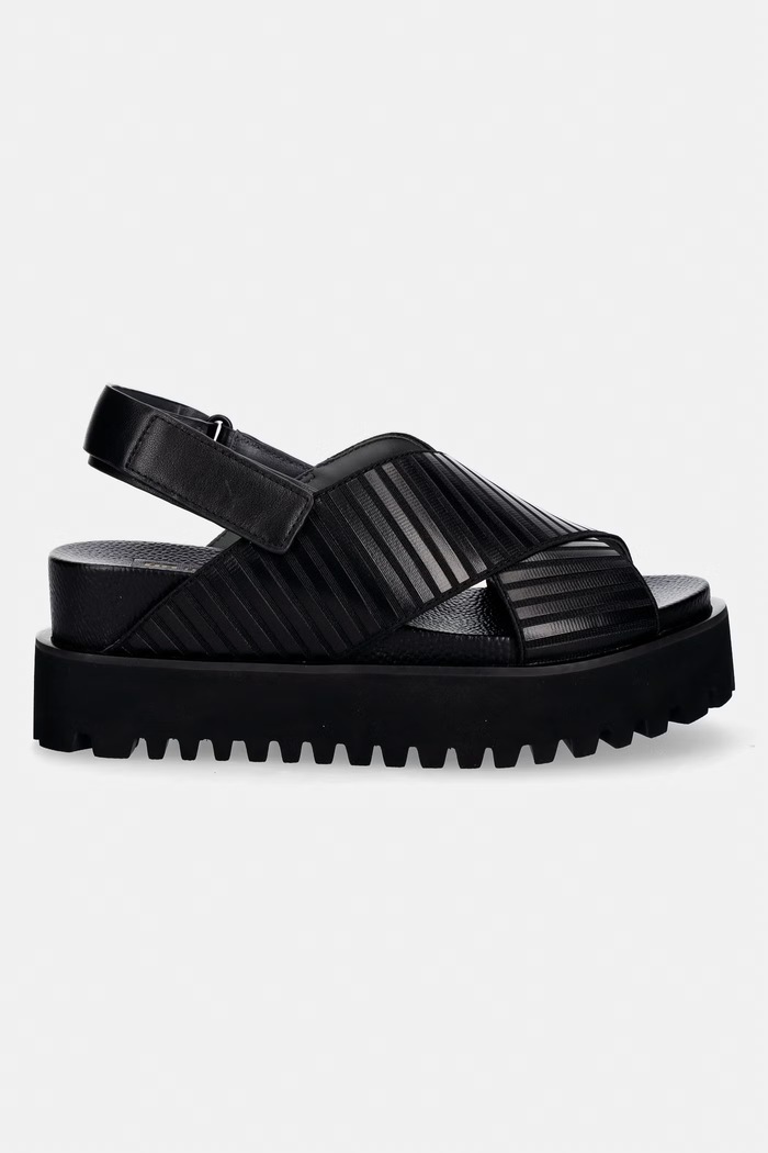 United Nude sandale s otvorenom petom za žene Rico X Sandal 110130116 crna SS26