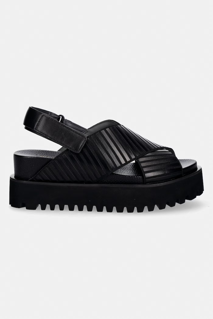 United Nude sandale s otvorenom petom za žene Rico X Sandal 110130116 crna SS26