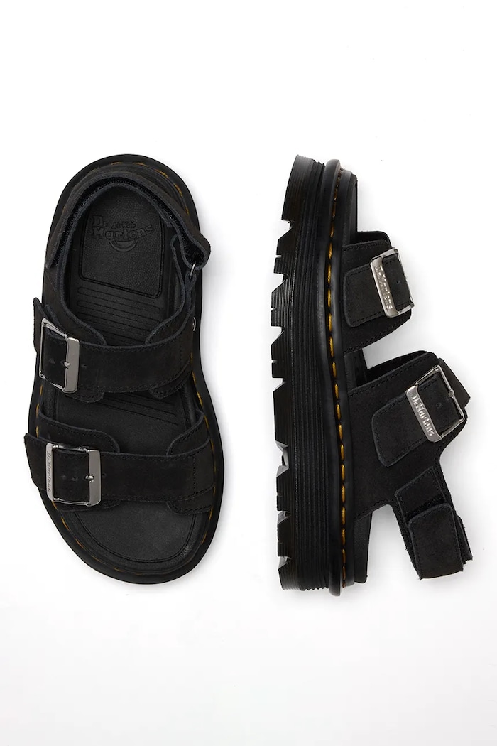 Dr. Martens ZebZag Sandal sandały na platformie damskie zamszowe DM42689001