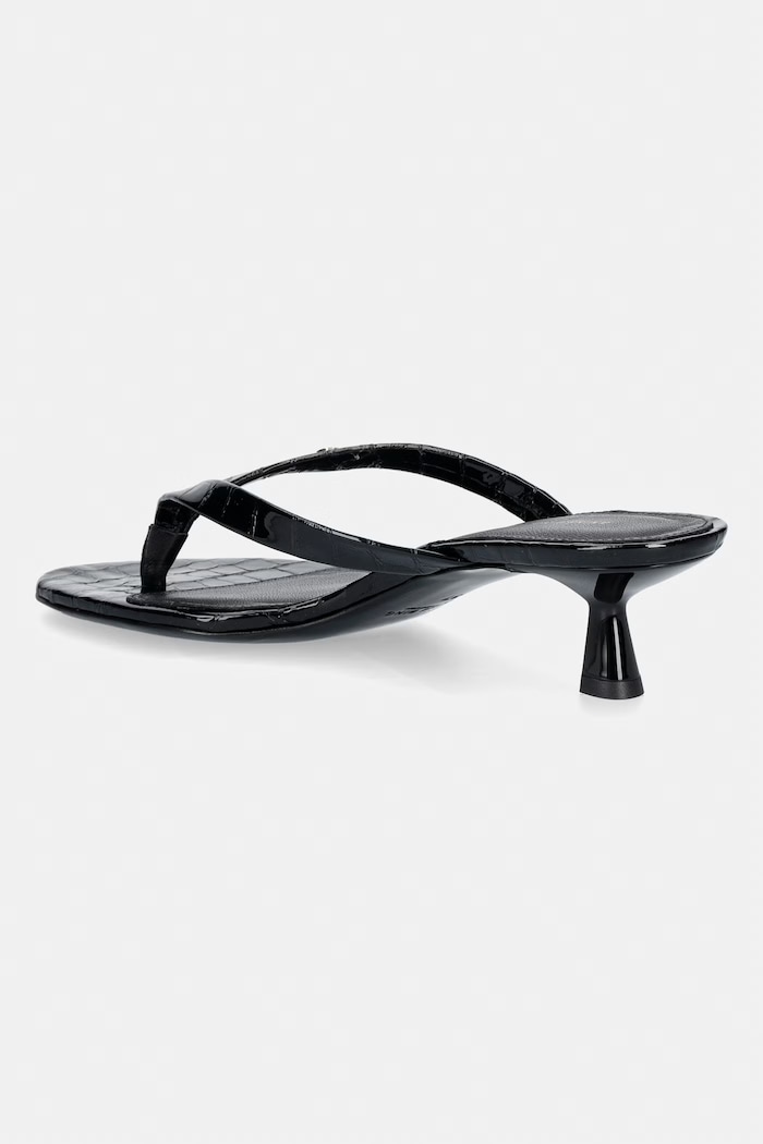 Shoes Anine Bing NOELLE THONG HEELS EMBOSSED BLACK Japanese women's leather A.14.11931.BLK1 black