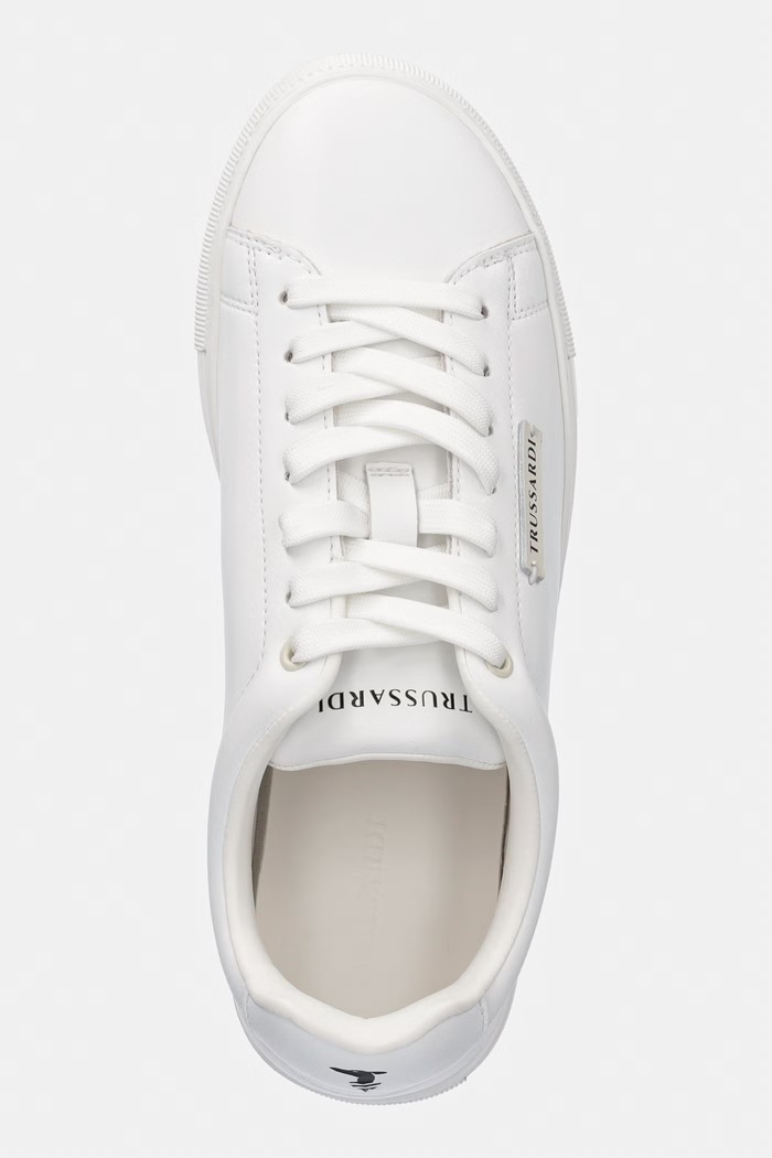 Trussardi sneakersy skórzane biały N034S001054N.01