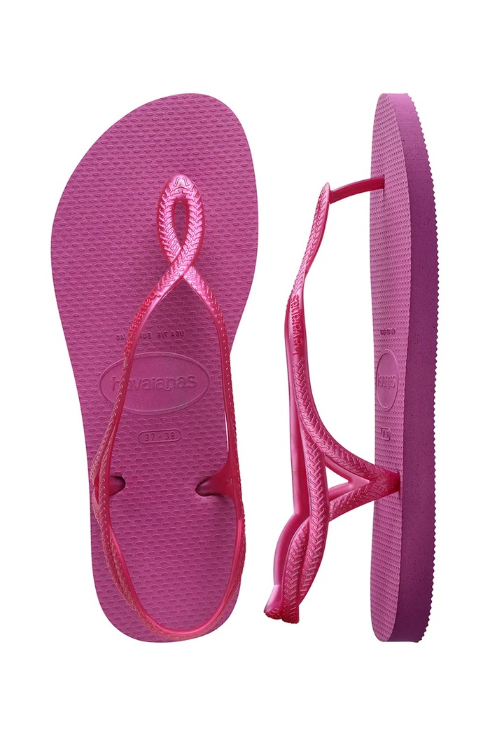 Havaianas sandále na plochom podpätku dámske LUNA 4129697.5342 ružová