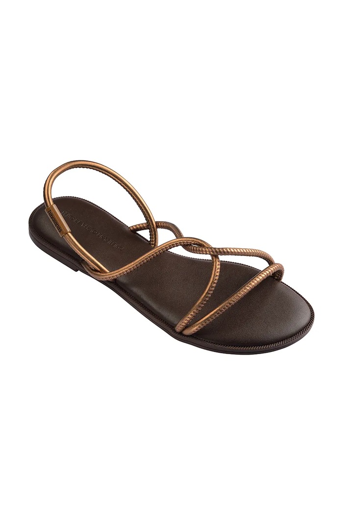 Havaianas σανδάλια Γυναικεία UNA MANGA 4149609.2548 καφέ SS26