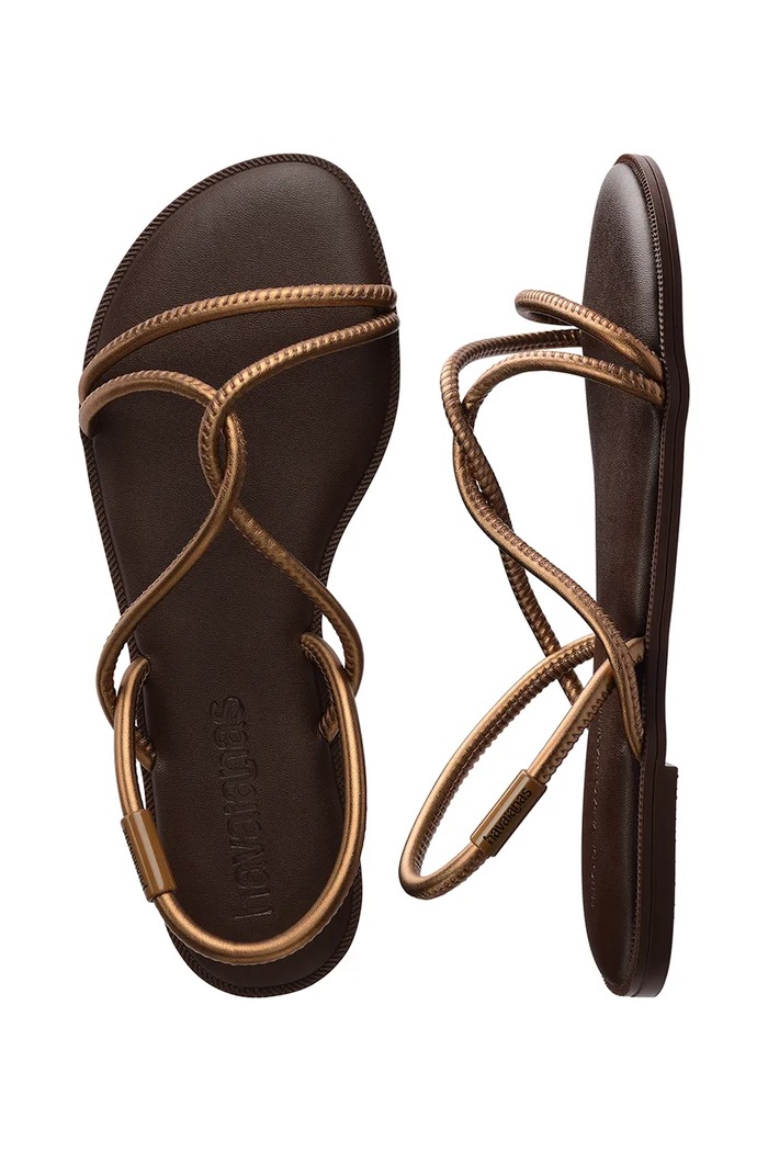 Havaianas σανδάλια Γυναικεία UNA MANGA 4149609.2548 καφέ