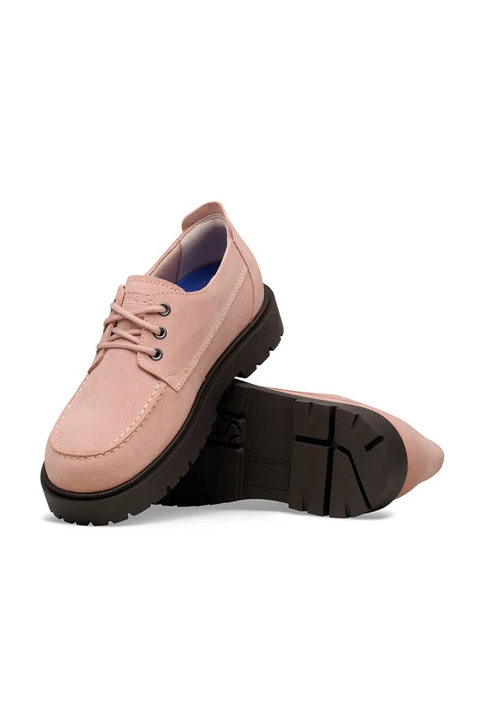 Birkenstock Highwood Moc Lace Low Shoes Women's suede 1032017 pink