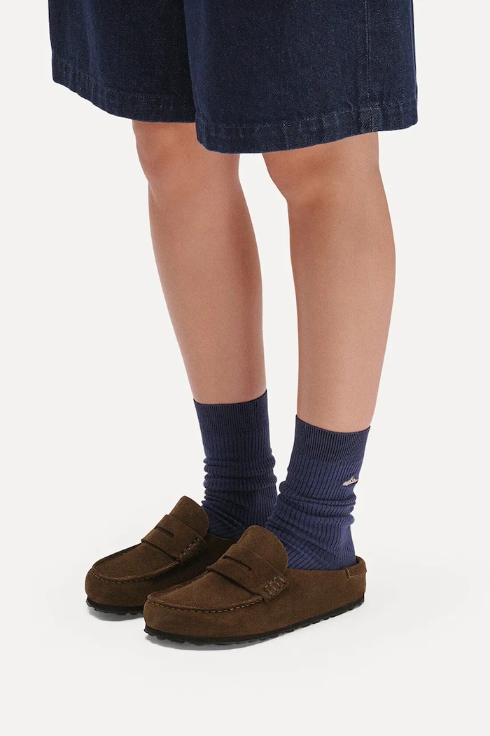 Semišové pantofle Birkenstock Naples 1031701