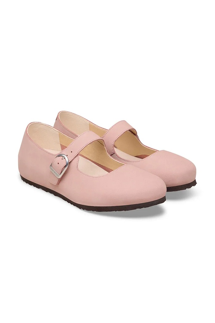 Обувь Birkenstock Santa Clarita балетки нубуковые 1031550 розовый