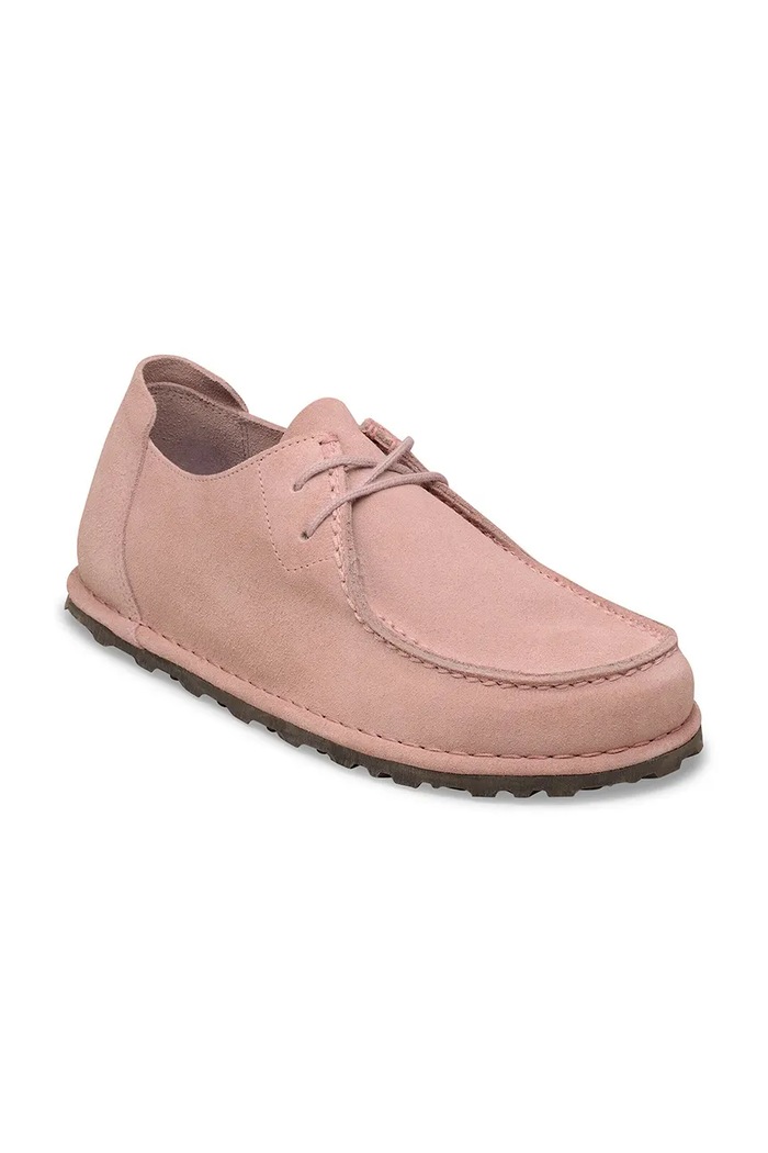 Birkenstock Utti Lace Shoes flat heeled women's suede 1031568 pink SS26