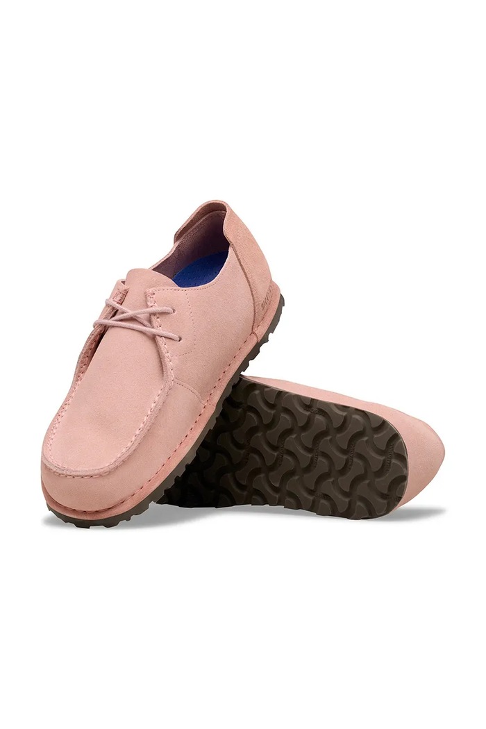 Birkenstock Utti Lace Shoes flat heeled women's suede 1031568 pink