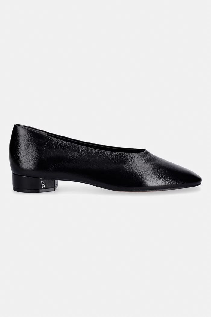 Kožené balerínky Nokwol Art Art.Black.Columbus čierna SS26