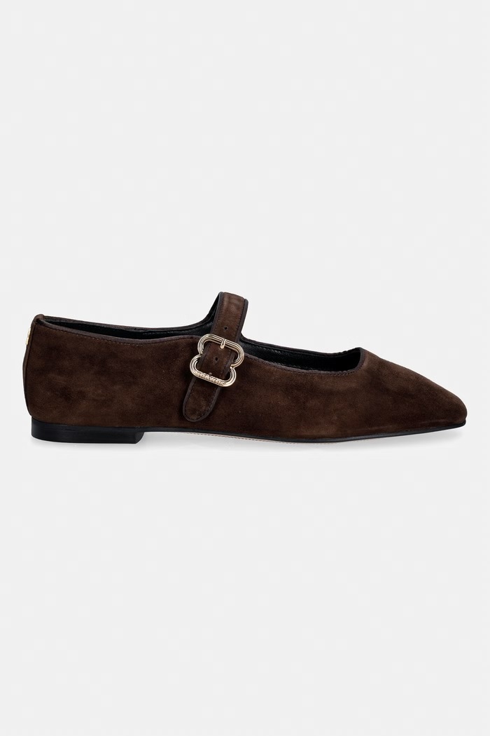 Nokwol velúr balerina Masa Masa.Brown.Suede barna SS26