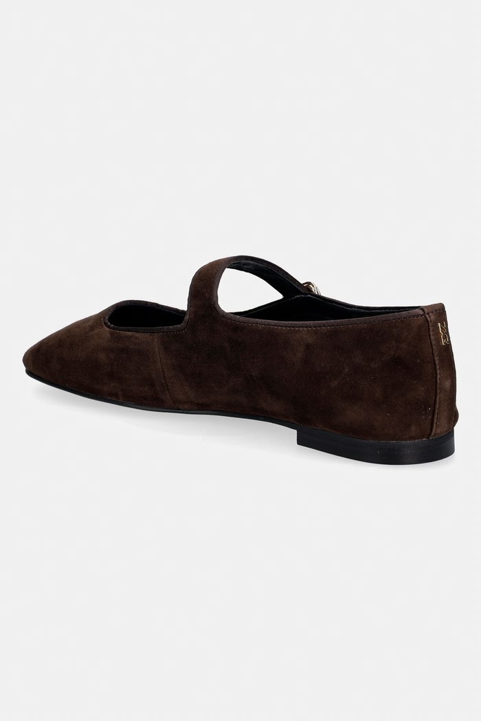Cipők Nokwol velúr balerina Masa Masa.Brown.Suede barna