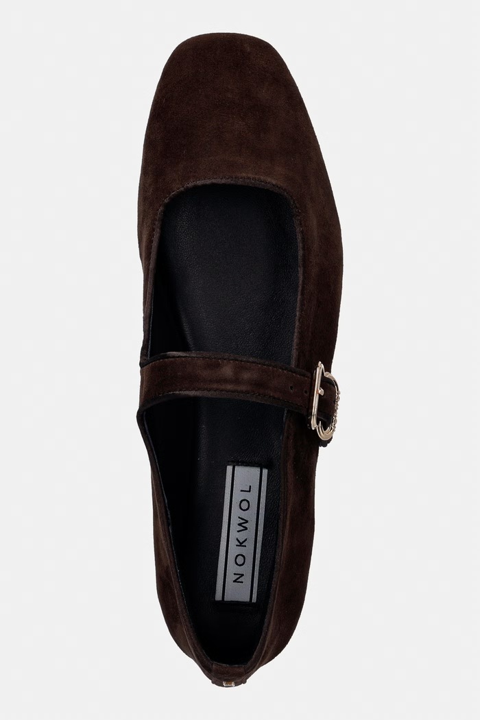 Nokwol velúr balerina Masa barna Masa.Brown.Suede