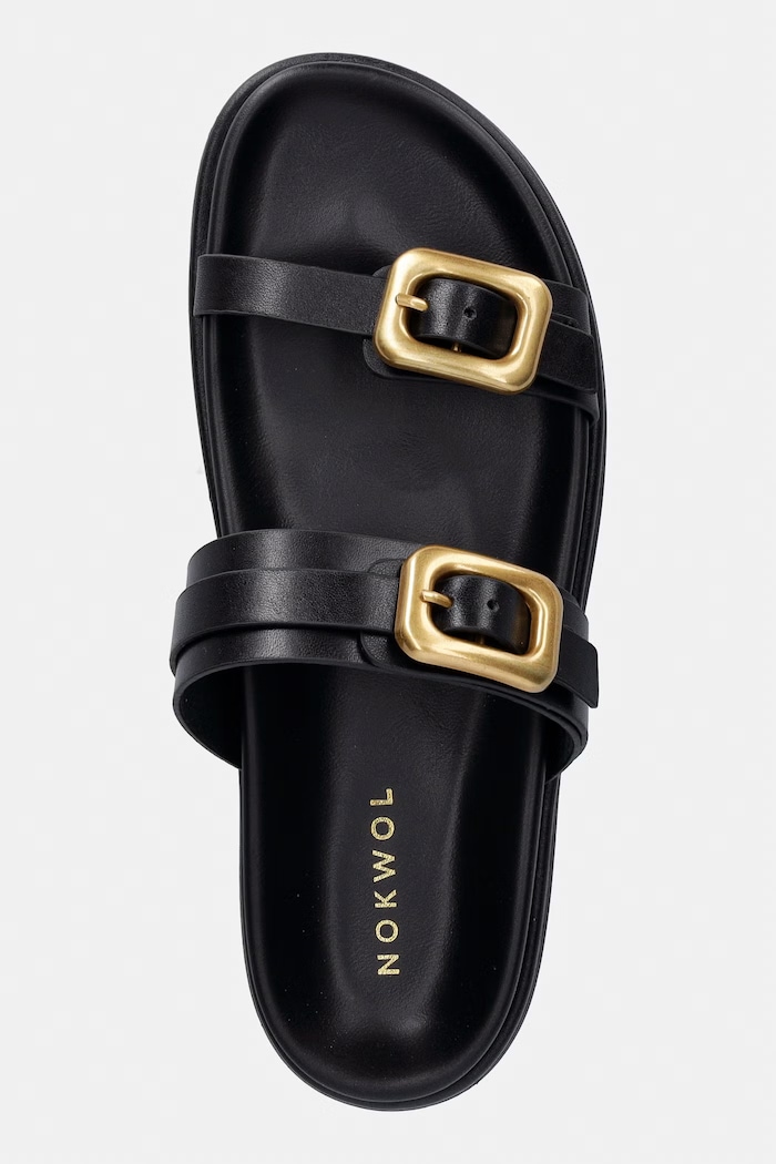 Usnjeni natikači Nokwol Zaz črna Zaz.Black.Leather