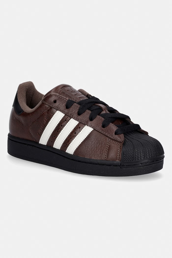 adidas Originals Superstar II sneakersy damskie skórzane brązowy KI3569