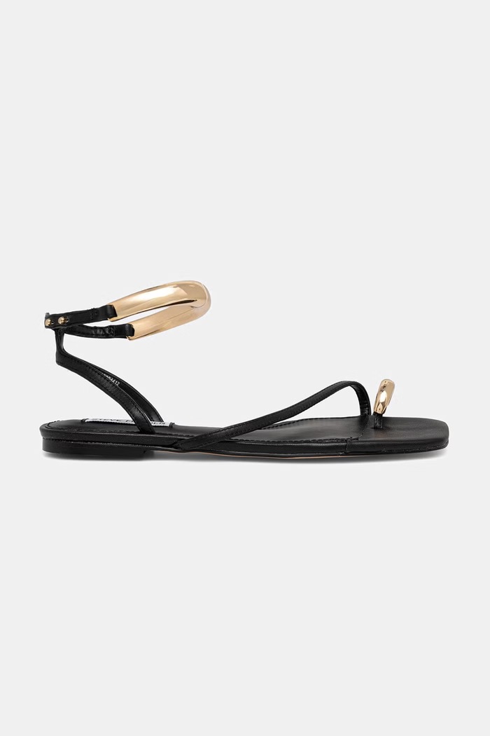Steve Madden sandále dámske kožené Odyssey 11003929.017 čierna SS26