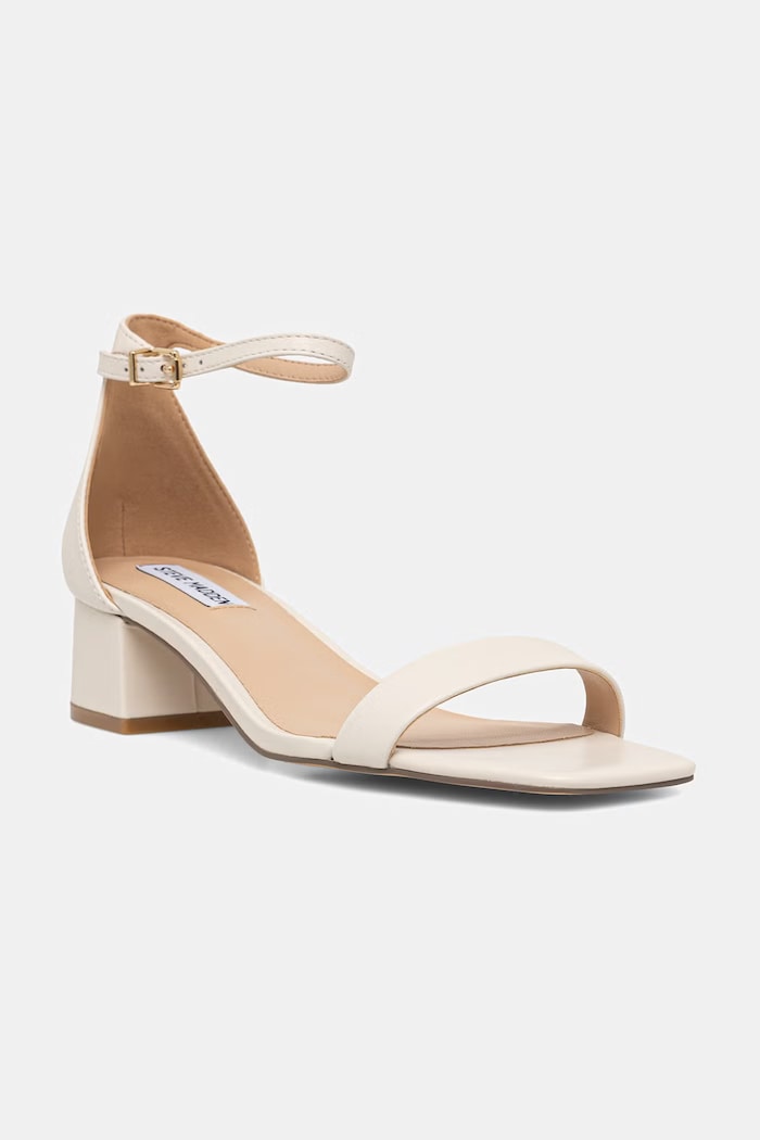 Steve Madden sandále na podpätku kožené Gena béžová 11003579.844