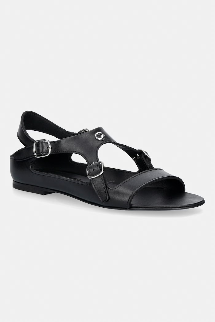 Coperni Buckle On sandals women's leather black COPSH100F6043
