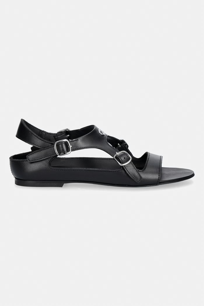 Coperni Buckle On sandals women's leather COPSH100F6043 black SS26