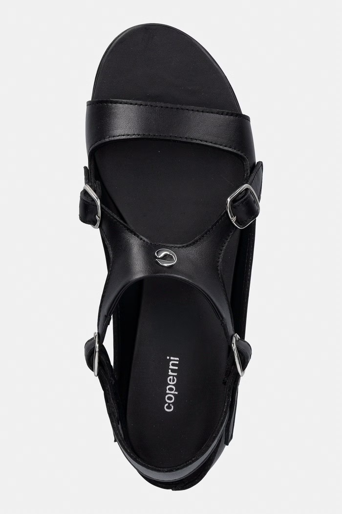 Coperni Buckle On sandals women's leather black COPSH100F6043