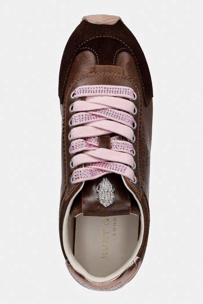 Kurt Geiger London Islington Sneaker sneakers pentru femei, din piele maro 4396031219
