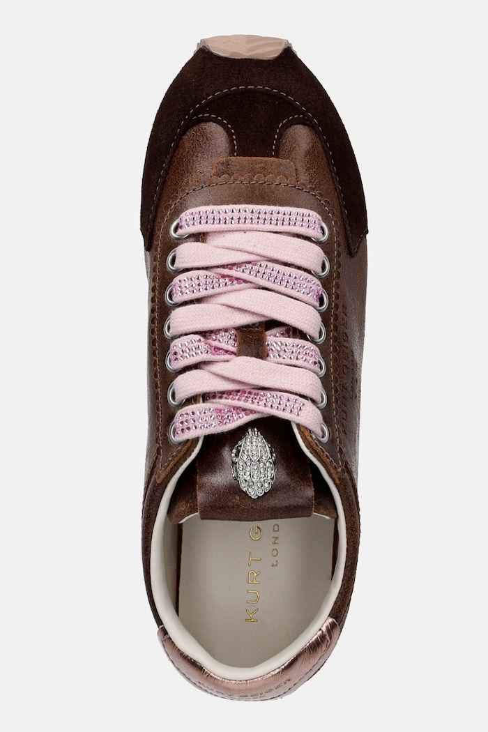 Kurt Geiger London Islington Sneaker sneakers pentru femei, din piele maro 4396031219