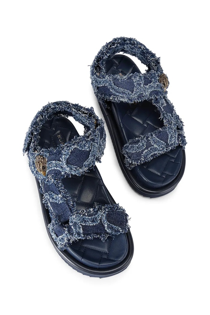 Kurt Geiger London sandały z odkrytą piętą damskie Orson Sandal 4461686669 niebieski SS26