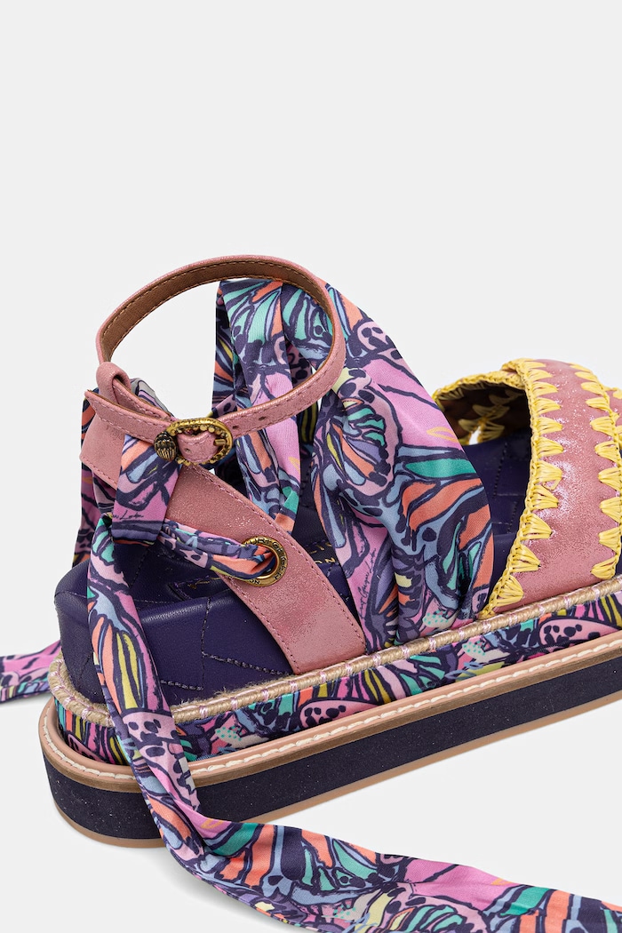 Kurt Geiger London sandale cu platformă pentru femei Orson Cross Scarf Sdl 5597357209 roz