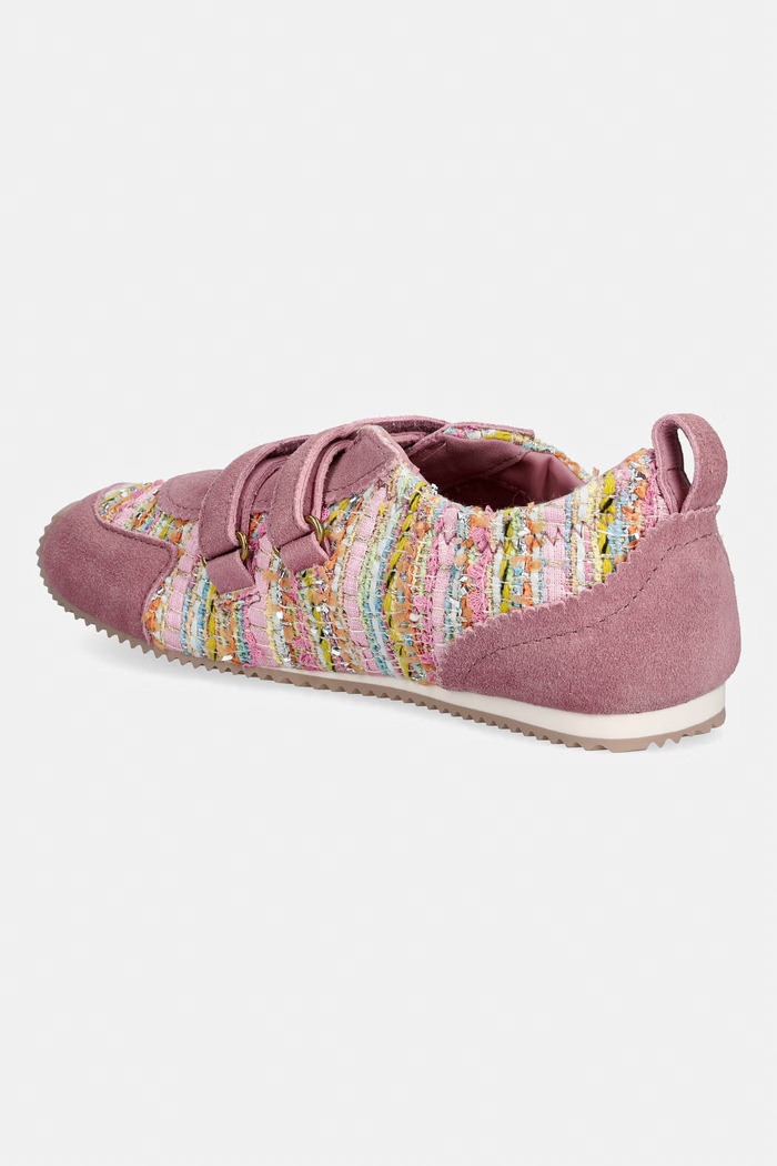 Obuwie Kurt Geiger London Islington Mary Jane sneakersy damskie zamszowe 5597657629 różowy