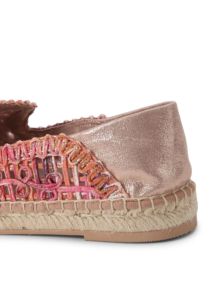Obuwie Kurt Geiger London espadryle espadrylowe damskie Chelsea Woven Espadrille 5603257999 pomarańczowy