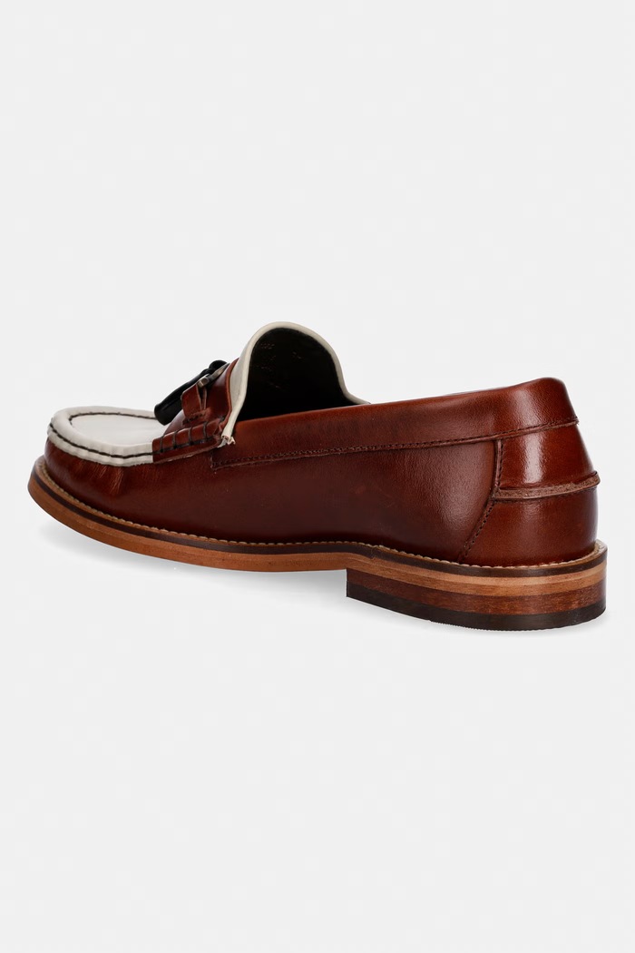 Obuwie Barbour LFO0784BR71 mokasyny damskie skórzane LFO0784BR71 brązowy