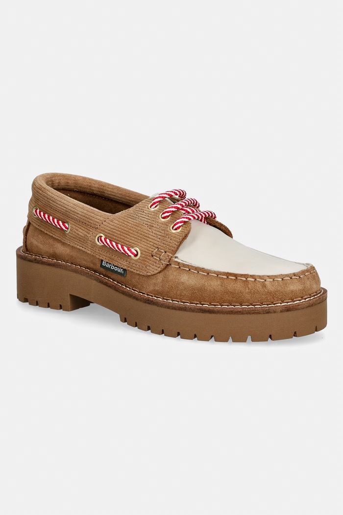Barbour LFO0798BE11 mokasyny damskie brązowy LFO0798BE11