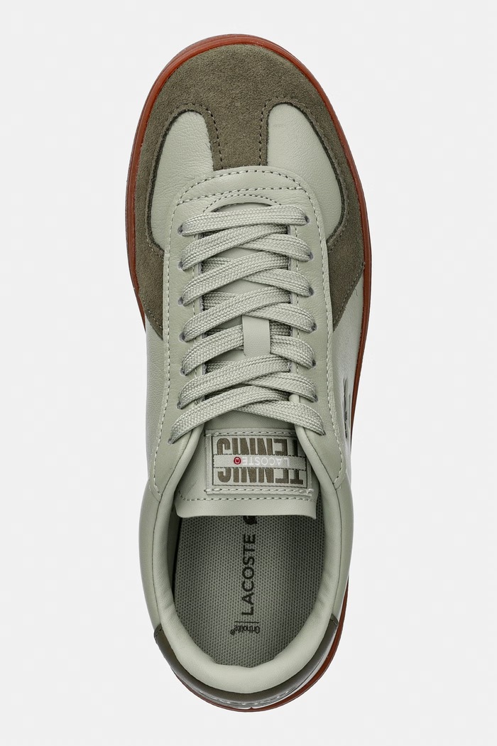 Lacoste Baseshot Pro sneakersy damskie zamszowe zielony 50SFA0033.AKF