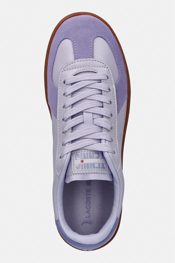 Δερμάτινα sneakers Lacoste Baseshot Pro μωβ 50SFA0033.APA