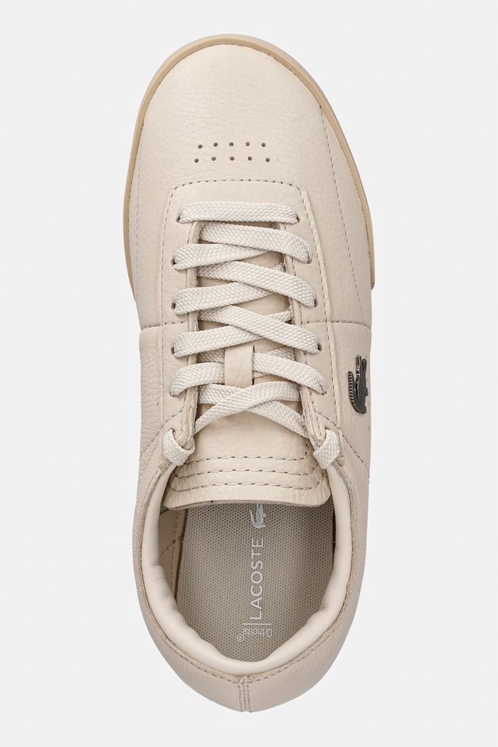 Δερμάτινα sneakers Lacoste Aura μπεζ 50SFA0161.2R2