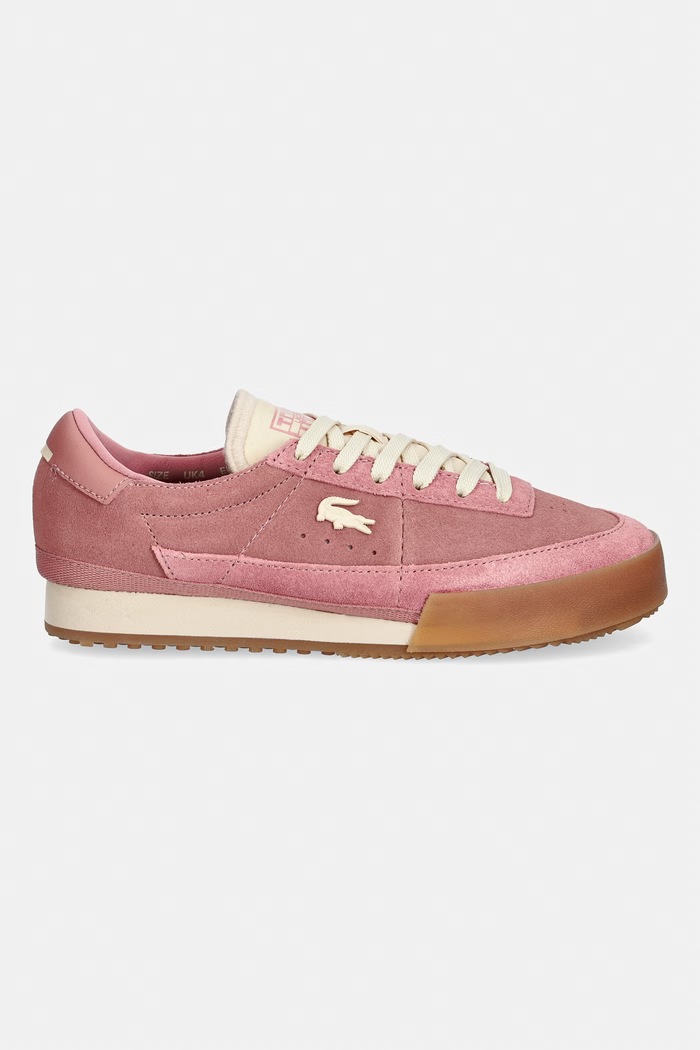 Lacoste Aura маратонки дамски от велур 50SFA0163.AJX розов SS26