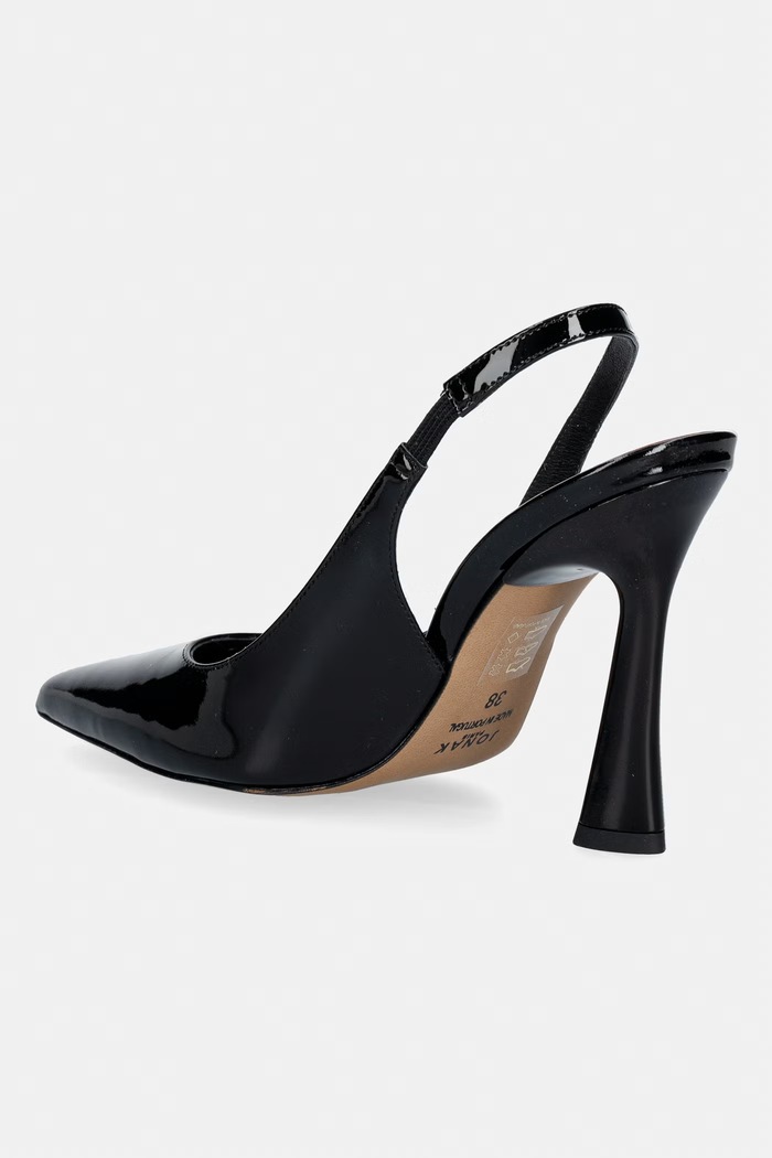 Обувки Jonak Токчета кожени DRESSY VERNIS 3400179 черен