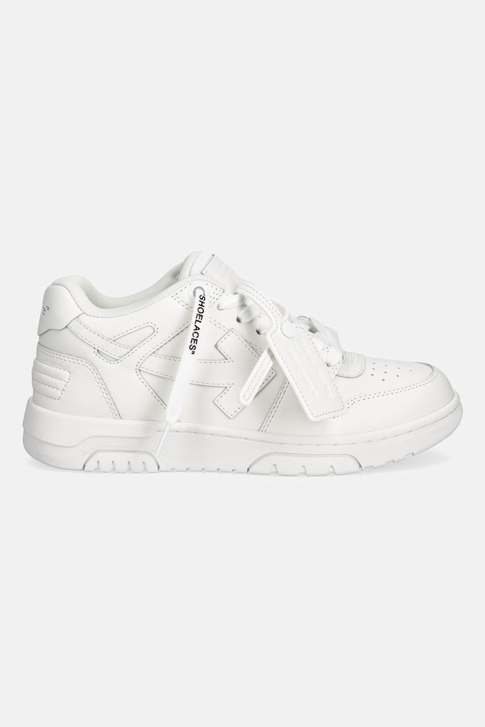 Off-White Out of Office sneakers pentru femei din piele W259C9L008 alb SS26