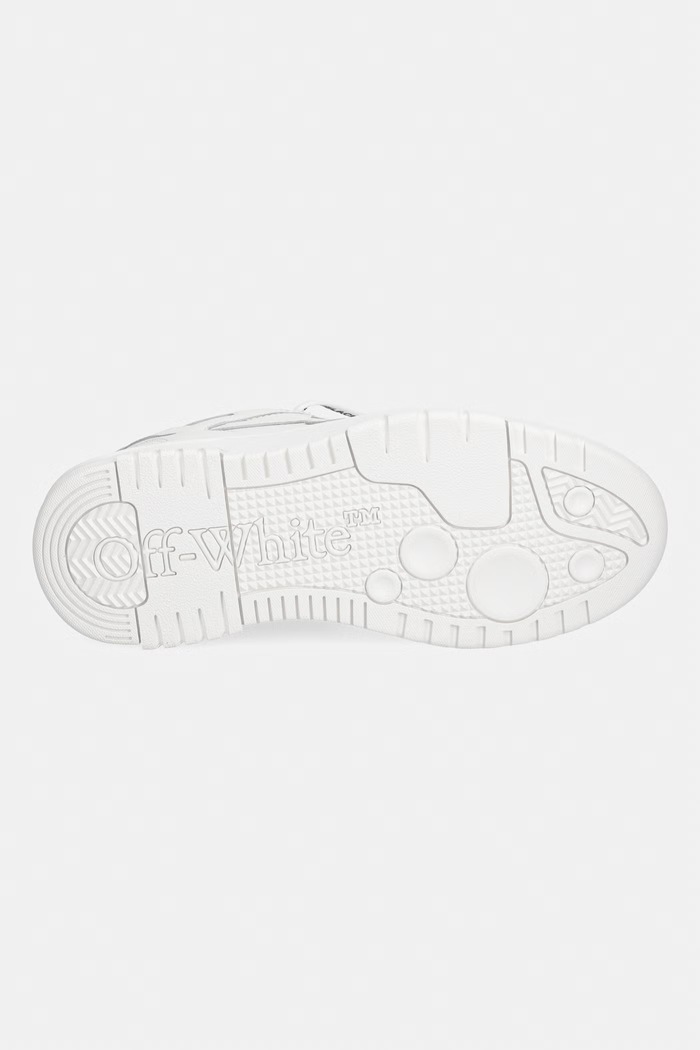 Off-White Out of Office sneakers pentru femei din piele W259C9L008 alb