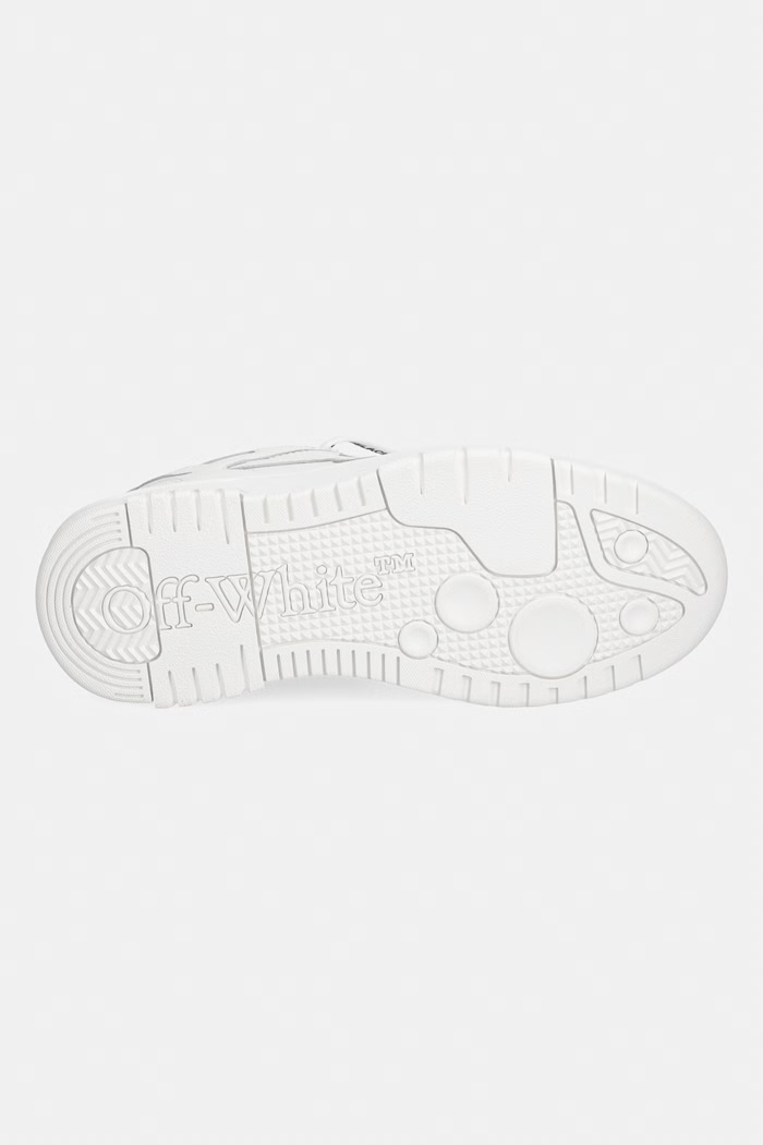 Off-White Out of Office sneakers pentru femei din piele W259C9L008 alb