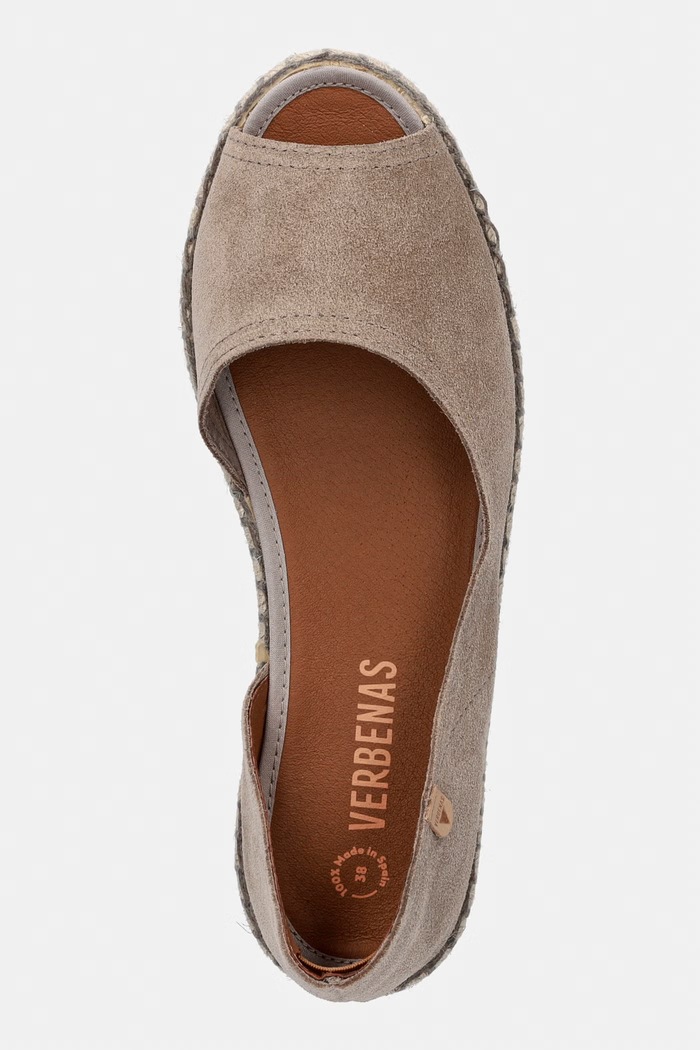 Verbenas espadrilky dámske semišové CRUZ SERRAJE béžová 0300520001.PIEDRA
