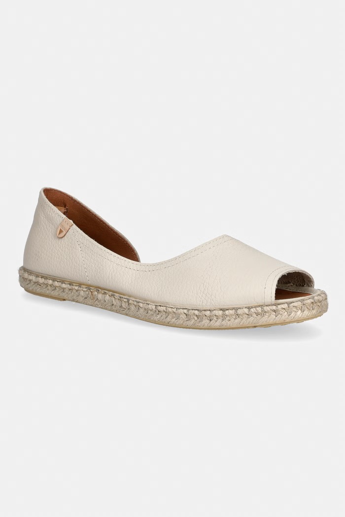 Verbenas espadrile pentru femei, din piele CRUZ NUCLEO/GAL bej 0300521073.CRUDO