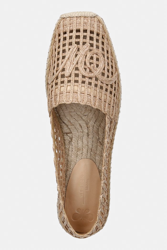 Weekend Max Mara Еспадрили женски Wkailmes бежов 2615521135600.TOBACCO