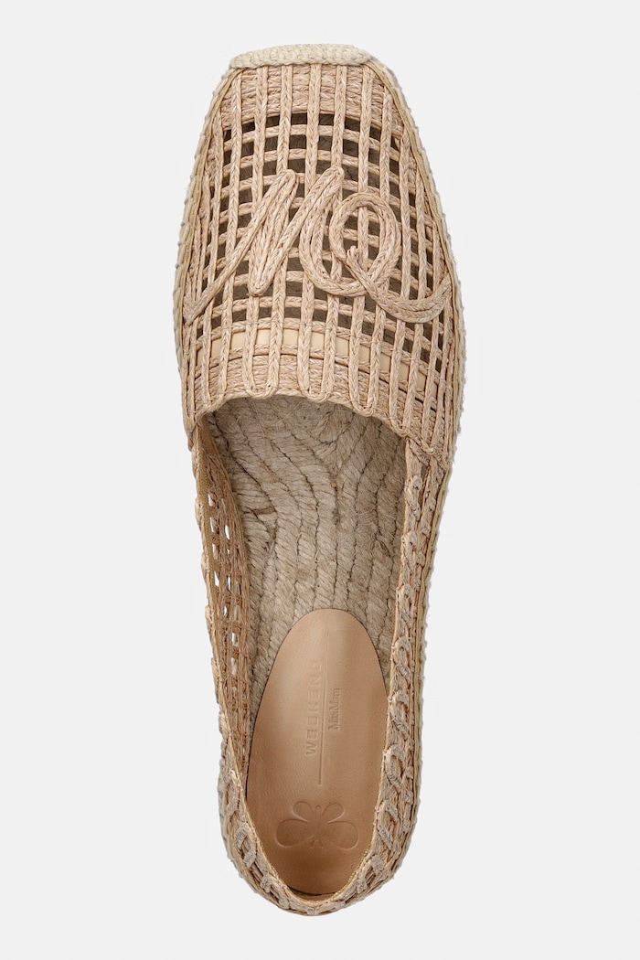 Weekend Max Mara Еспадрили женски Wkailmes бежов 2615521135600.TOBACCO