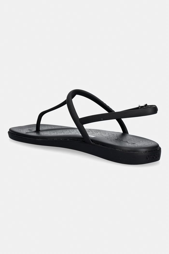 Obuća Crocs Miami Thong sandale s otvorenom petom za žene 209793.001 crna
