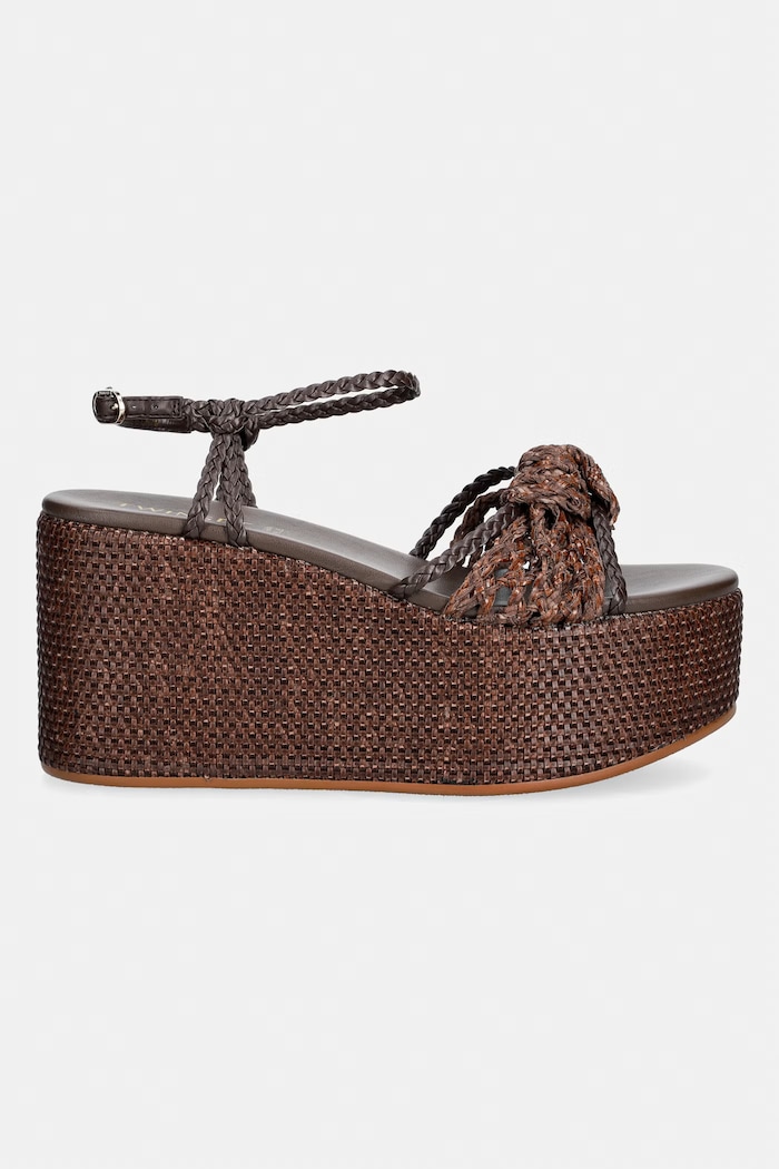 Twinset sandale 261TGT038.12110 maro SS26