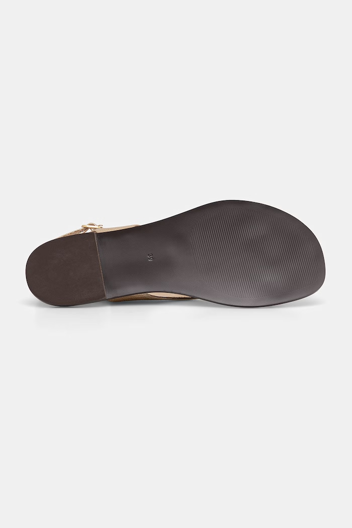 Twinset sandale pentru femei, din piele aur 261TGT016.13534