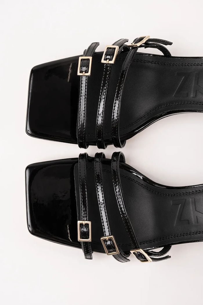 Obuv Souliers Martinez sandále na platforme po celej dĺžke koža EDEN EDEN.BLACK čierna