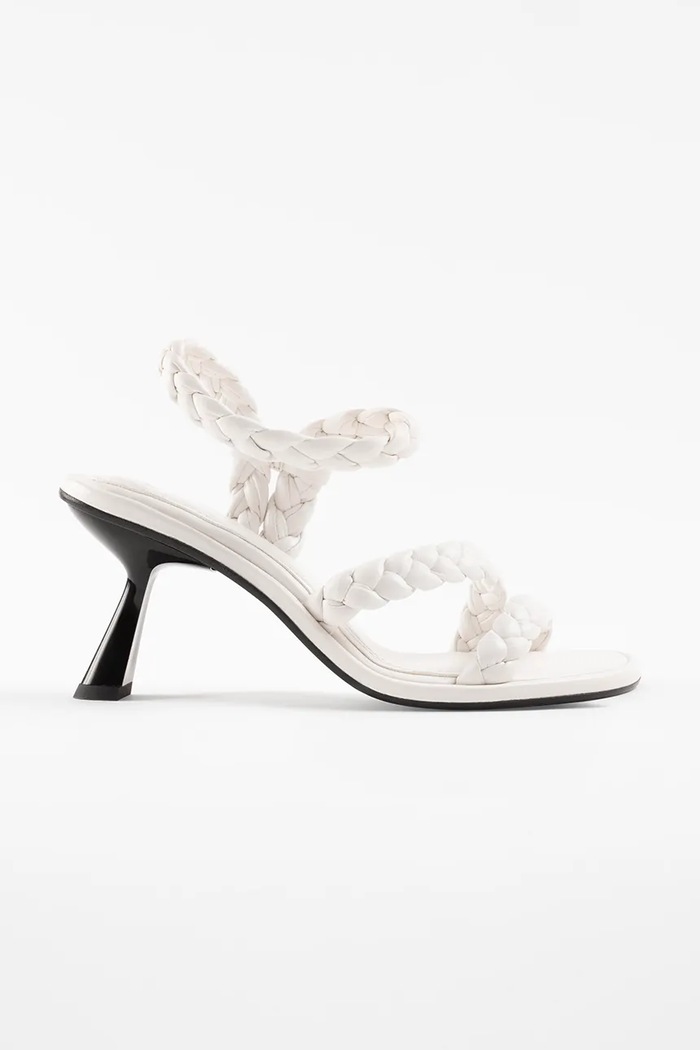Souliers Martinez sandale de piele ISA bej ISA.WHITE